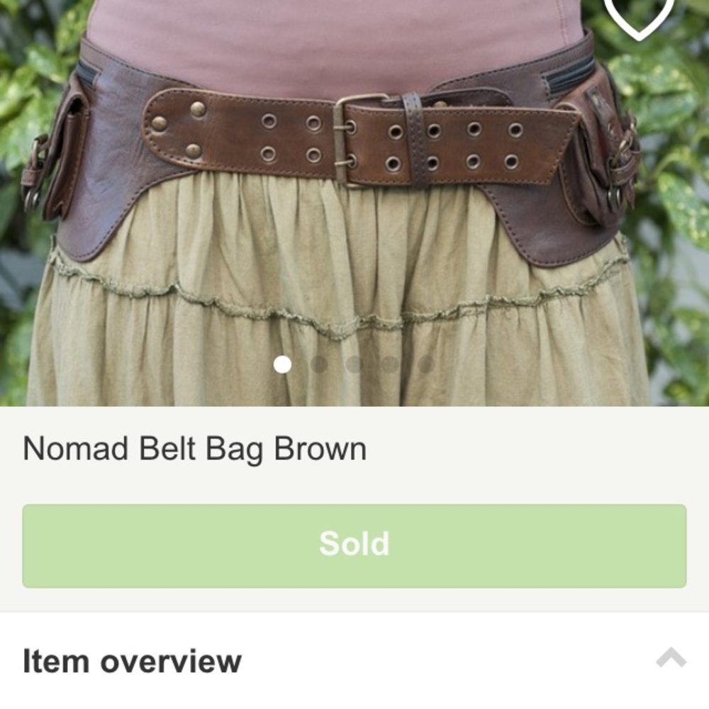 Festival leather Fanny pack
